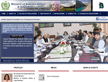 Tablet Screenshot of kana.gov.pk